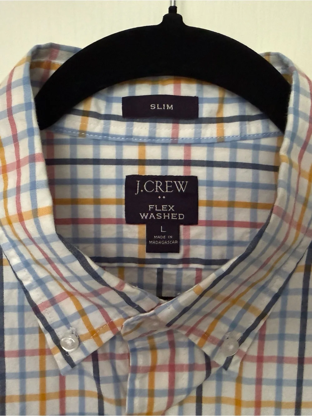 J. Crew Men’s Slim Fit Button-Down Plaid Shirt